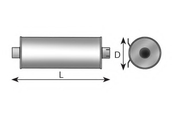 DINEX 89426 Middle Silencer, universal
